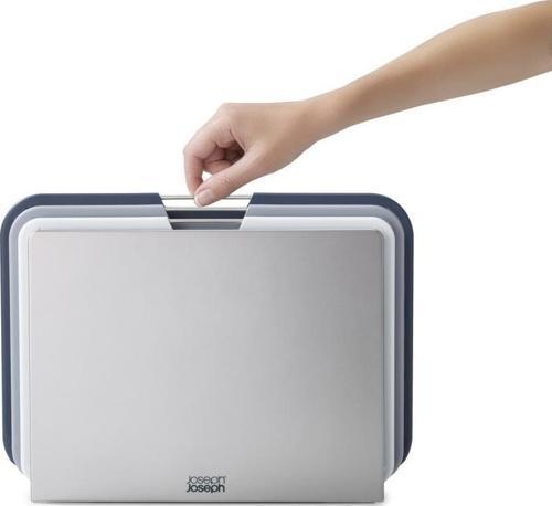 Nest Büyük 3´lü Kesme Tahtası Seti - Gri/Mavi