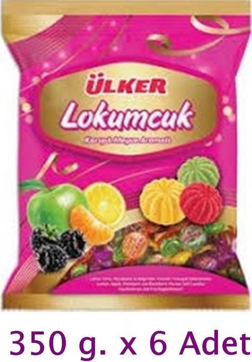 Lokumcuk Karışık Meyveli Yumuşak Şeker 350 gr x 6 Adet
