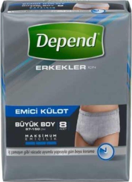 Emici Külot Erkek Büyük 8'li