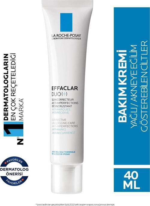 Effaclar Duo + Cilt Kusuru Görünümü Karşıtı Akneye Eğilim Gösteren Ciltler İçin Bakım Kremi 40 ml