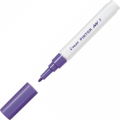 Pintor Keçeli Markör Dekor Boya Kalemi (F) Mor Sw-Pt-F-V (6 Lı Paket)