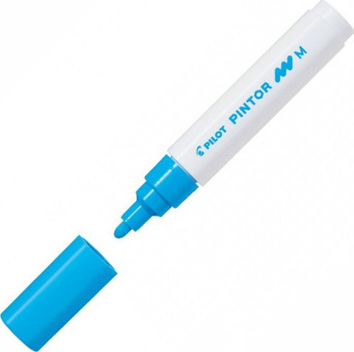 Pintor Keçeli Markör Dekor Boya Kalemi (M) Açık Mavi Sw-Pt-M-Lb (6 Lı Paket)
