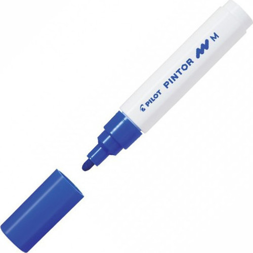 Pintor Keçeli Markör Dekor Boya Kalemi (M) Mavi Sw-Pt-M-Bl (6 Lı Paket)