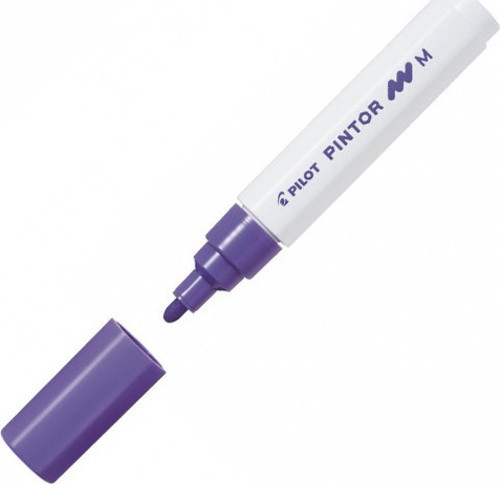 Pintor Keçeli Markör Dekor Boya Kalemi (M) Mor Sw-Pt-M-V (6 Lı Paket)