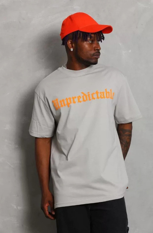 Unisex Oversize Baskılı Bisiklet Yaka TShirt