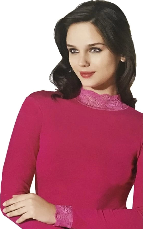 Şahinler Kadın Dantelli Uzun Kollu Body B623
