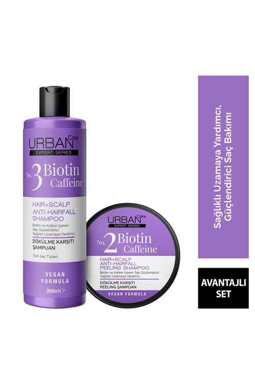 Biotin Caffeine Şampuan 350 ml+Peeling 200 ml Set