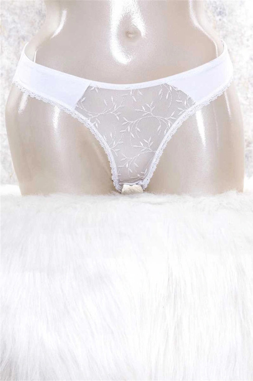 Kadın Pamuklu Dantelli Slip (2797)