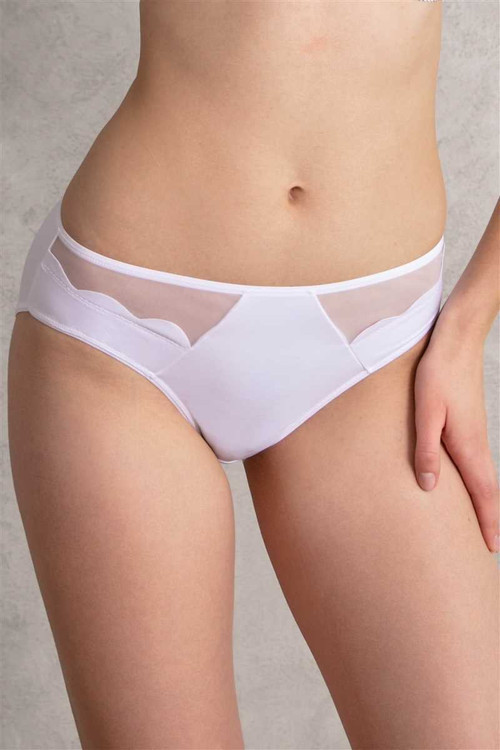 Kadın Mikro Kumaş Tüllü Slip