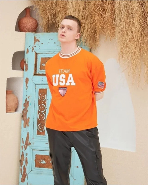 Erkek Nakış İşlemeli Ribanalı Oversize Tshirt