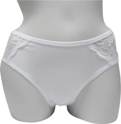 Kadın Pamuklu Dantelli Slip (2832)
