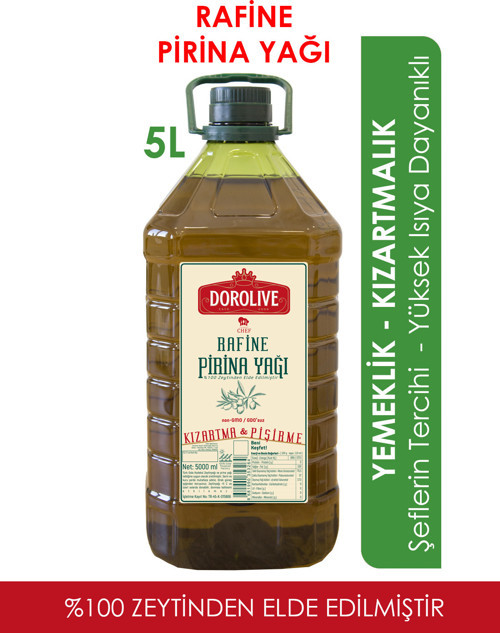Rafine Edilmiş Pirina Zeytinyağı Yemeklik & Kızartmalık 5 Litre