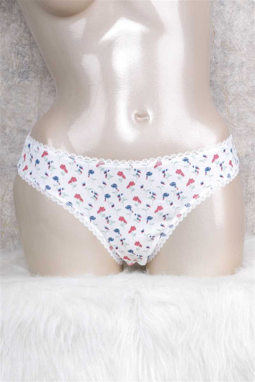 Kadın Pamuklu Çizgili Desenli Slip