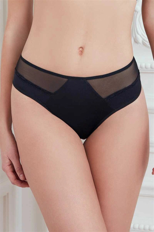 Kadın Mikro Kumaş Tüllü Slip (2779)