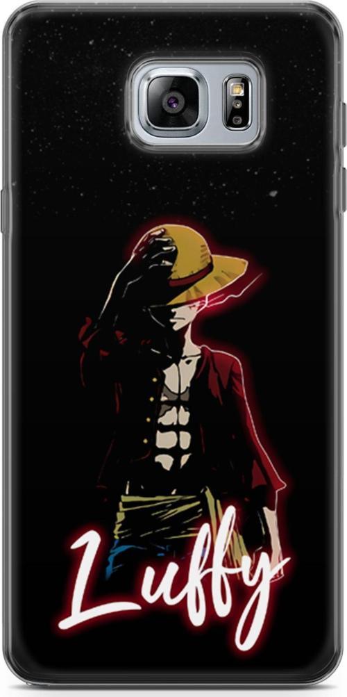 Samsung Galaxy Note 5 için Anime 36 HD Kapak One Piece Luffy Siyah