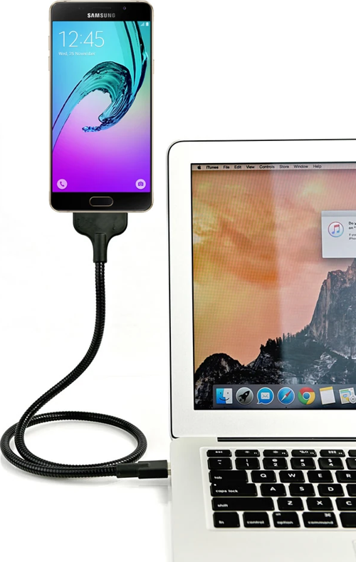 Lazy Acrobat Metal Usb Stand Android Micro Usb-(5775)