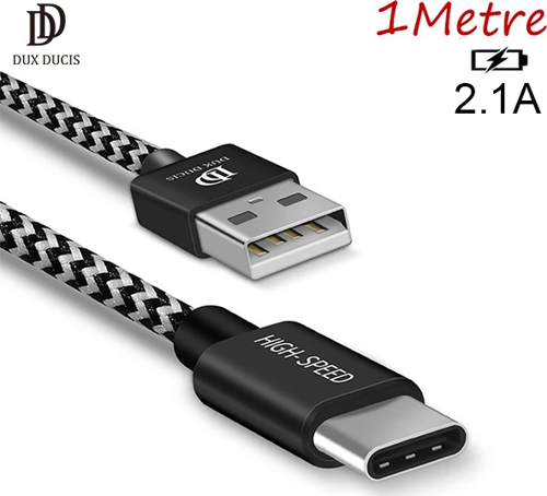 DUX DUCIS Usb Type C Kopmaz Yırtılmaz Usb kablo Hızlı Şarj 1 metre-(5775)