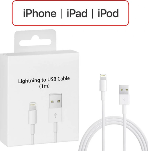 İPhone 14-13-12-11 XR XS 8-7 Lİghtİng 1metre Usb Şarj Kablosu-(5775)