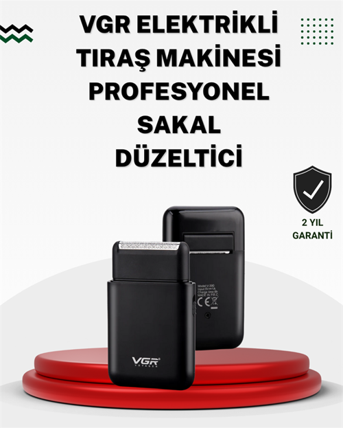 Pistonlu ve Örgülü Ağ Başlıklı Kart Tipi Traş Makinesi – Hafif Güvenli USB Şarjlı