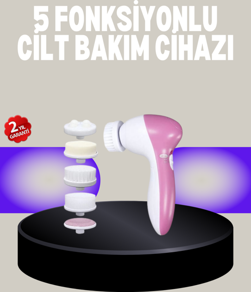 Fırçalı Yüz Temizleme ve Spa Masaj Cihazı