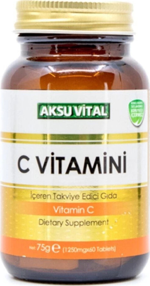 Aksuvital C Vitamin 60 Tablet 1250 Mg