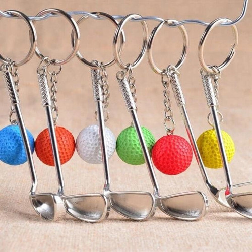 Gerçekçi Golf Tasarımlı Şık Anahtarlık Kolye Çanta Süsü Golf Keychain (5047)