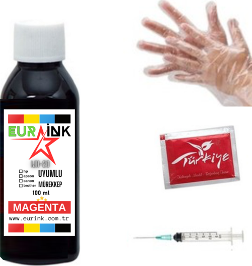 Canon PGI-570BK CLI-571 Uyumlu Mürekkep Magenta 100 ml