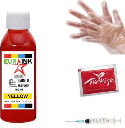 HP 962 / 963 / 965 kartuşlar için uyumlu yellow mürekkep 100 ml