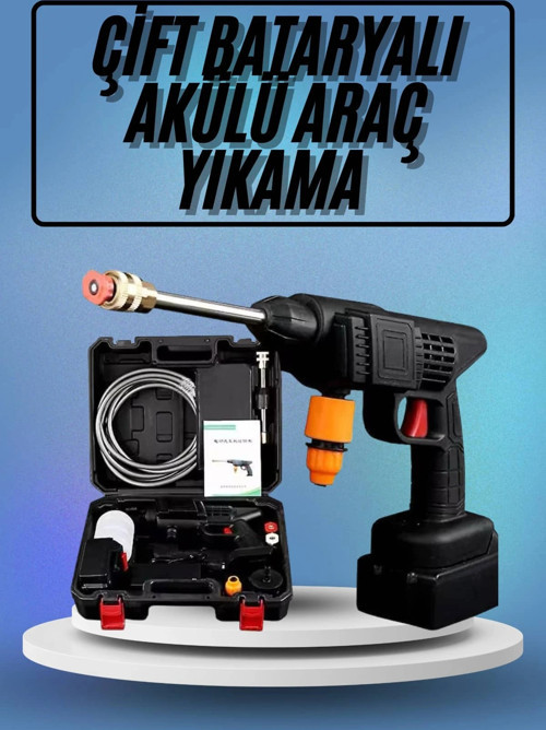 Bahçe Sulama Tabancası Makinesi Yüksek Basınçlı Akülü Yıkama Makinesi