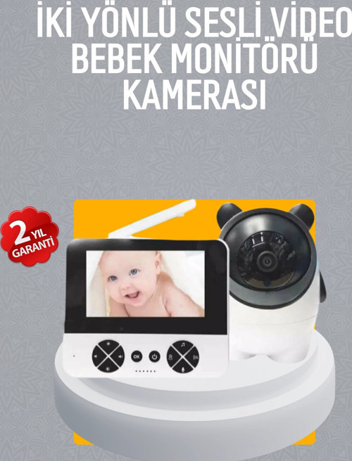 Görüntülü Bebek Monitörü 4.3 İnç Ekran ve Sesli İletişim