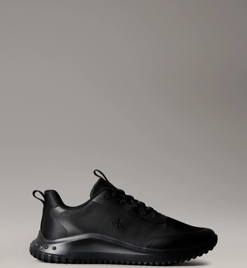 EVA Runner Bağcıklı Materyal Karışımlı Erkek Siyah Sneaker YM0YM01442-0GJ