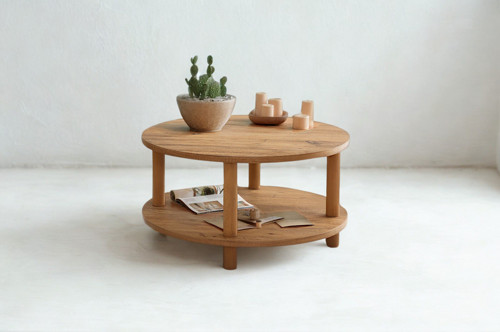 Dublin Roby Orta Sehpa Natural (70x70x43 cm)