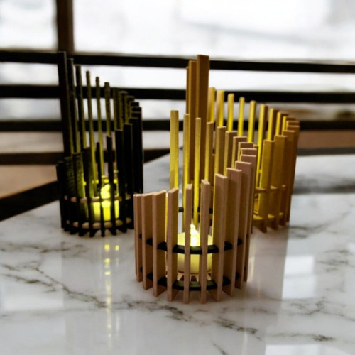 Dikey Sarmal Model Tealight