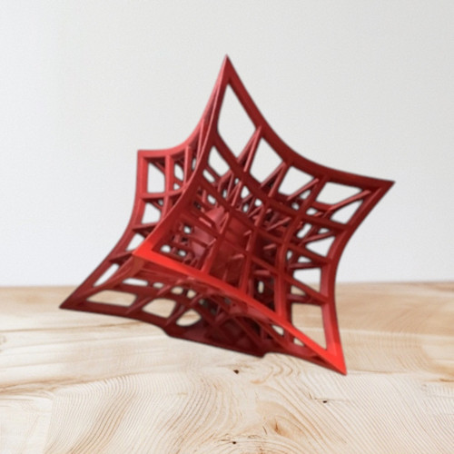 Modern Geometrik Dekoratif Heykel - 3D Baskı Sanat Eseri