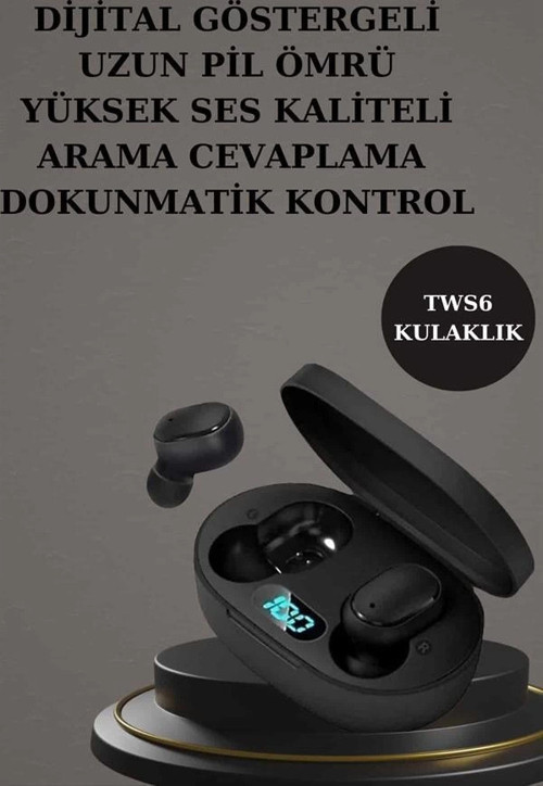 Nabız Ölçer Hediye Bileklikli Akıllı Saat ve Dijital Göstergeli Bluetooth Kulaklık Çoklu Şarj Girişi