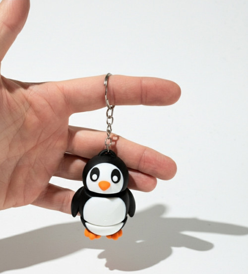 Sevimli Penguen 3D Anahtarlık | 2'li Set | PLA Malzeme |