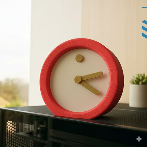 Tempo Minimalist Masa Saati | 3D Baskı | 14 cm | Çevre Dostu PLA Malzeme