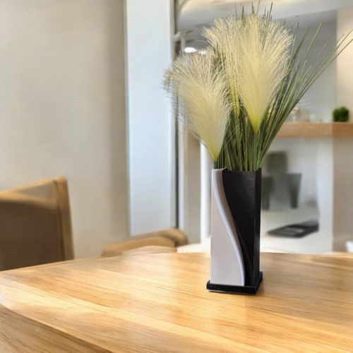 Modern 3D Tasarım Dekoratif Vazo – 3 Parça,