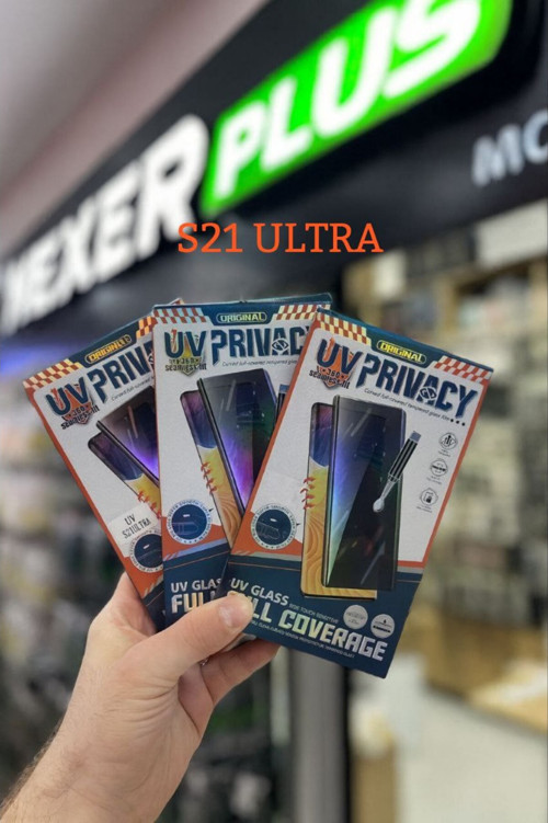 Hayalet tam kaplama ekran koruyucu S21 ULTRA