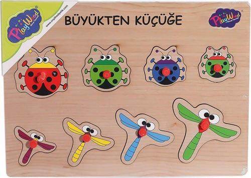 131-132 ONY Ahşap Tutmalı Puzzle Büyükten Küçüğe