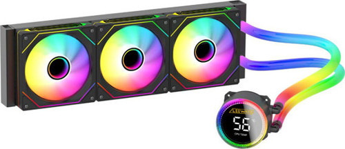 360 PRO White ARGB 360mm Sıvı Soğutucu Intel-AMD Uyumlu Siyah Dijital Isı Göstergeli