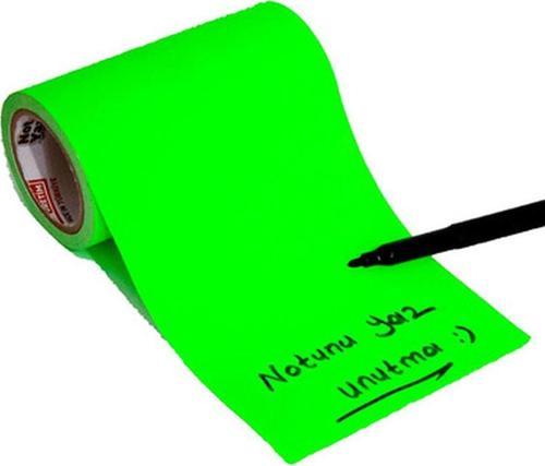 Rulo Arkası Yapışkanlı Not Kağıdı 9,5 Cm X 10 Metre, Full Yapışkanlı