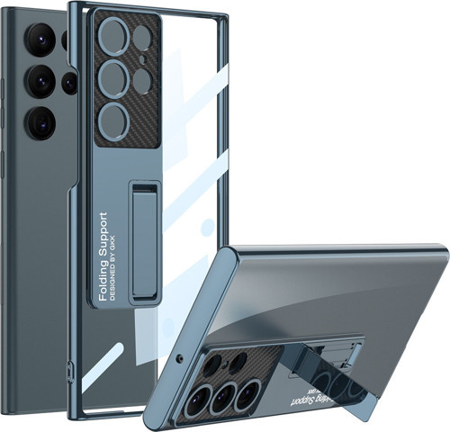 Galaxy S23 Ultra Kılıf Kamera Korumalı Lego Standlı Kılıf