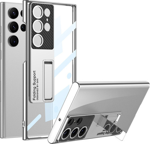 Galaxy S23 Ultra Kılıf Kamera Korumalı Lego Standlı Kılıf