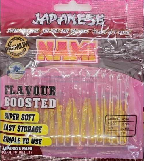 Japanese Nami 3cm Aromalı LRF Silikon Yem 314 15ad.