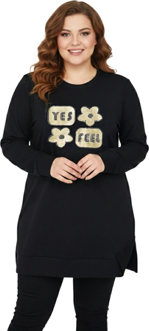 Kadın Sıfıryaka Taşlı Tunik BGL-ST05087