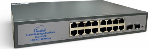 NVC-HIS2116G2S 16 Port + 2 SFP Gigabit Plastik Kasa Ethernet Switch