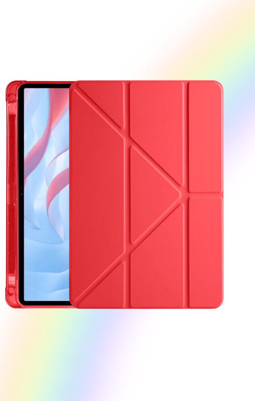 Galaxy Tab A9 8.7 İnç 2023 Uyumlu Fuchsia Kalem Bölmeli Akıllı Tablet Kılıfı