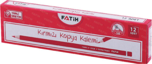 Kırmızı Kopya Kalemi 12'Li