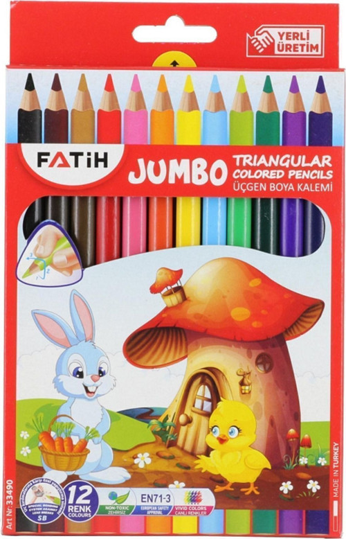 12'Li Jumbo Kuru Boya ( Tam Boy )